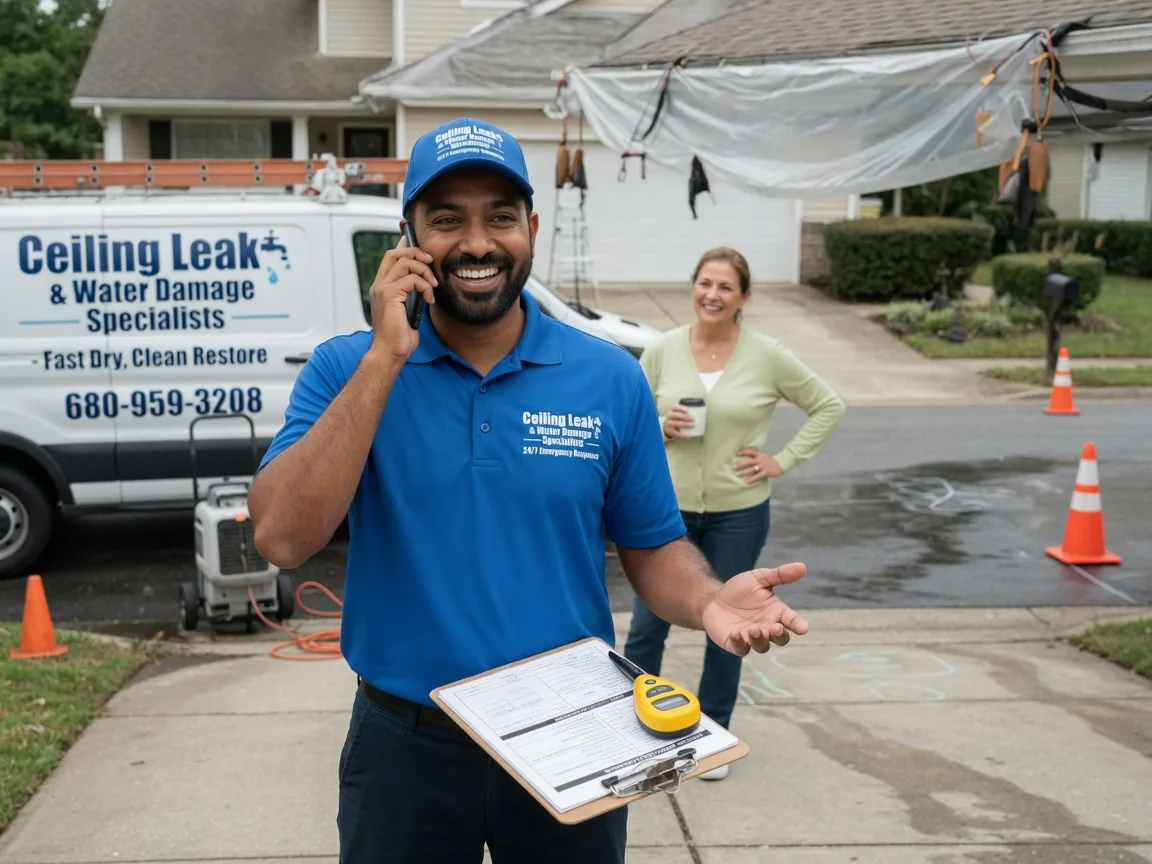 Ceiling Leak Cleanup Oakwood, OK FAQs